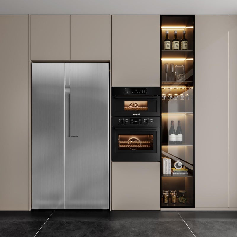 Abyssaly Silver Stainless Steel Locker Wallpaper Self-Adhesive Peel and Stick Refrigerator Wrap 17.71 in X 78.7 in Removable Speaker Dryer Cabinet Oven Appliances Bathroom Kitchen Vinyl Film - Image 3